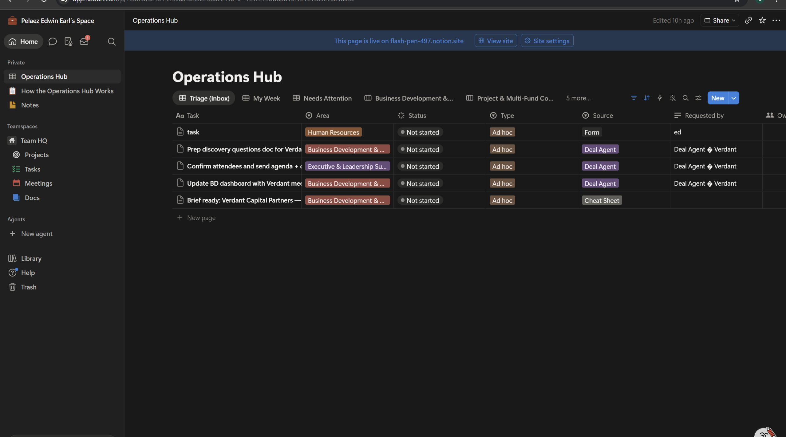 Climate Advisory — Operations Hub workflow screenshot